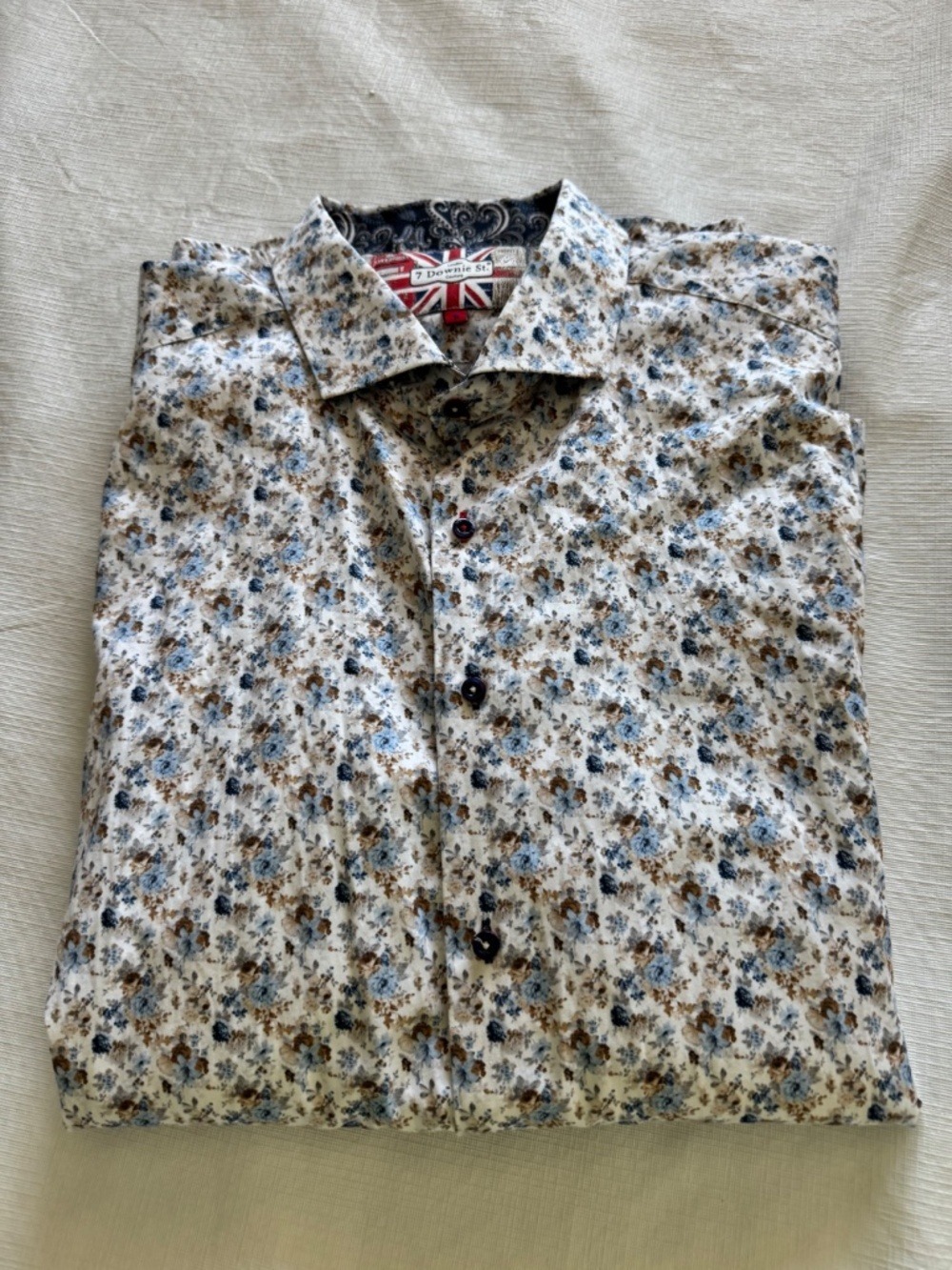 7 Downie St London  Casual Long-Sleeve Button-Down Shirt - 3XL